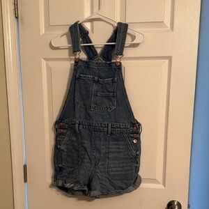 American Eagle Outfitters Blue Denim Overalls
